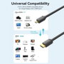 Vention Cable HDMI Micro 2.0 4K, Macho a Macho, 1 Metro, Negro, Alta Velocidad para Vídeo UHD